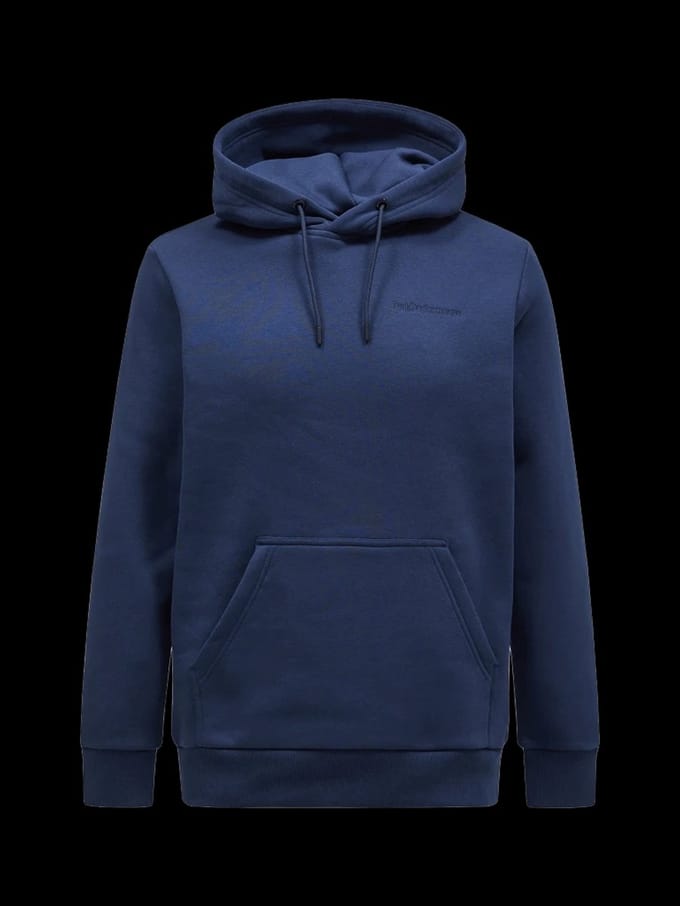 Peak Performance Original Small Logo Hood Trui Heren Blue Shadow L
