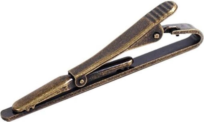 Fako Bijoux® - Dasspeld - Stropdas Clip - Tie Clip - Classic - 55mm - Bronskleurig