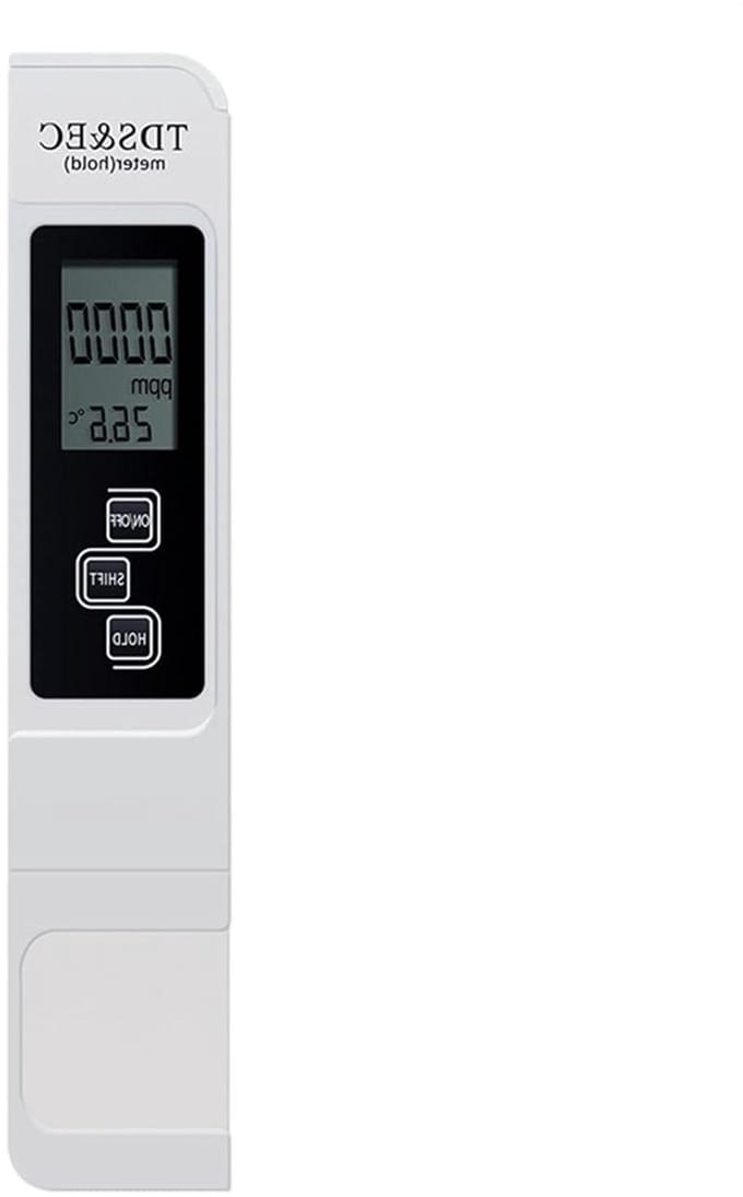 TDS Water Tester - Digitale Meter - Waterkwaliteit Meten - Inclusief Temperatuur - 0-9999ppm - Wit