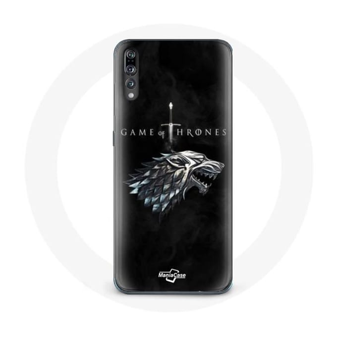 Coque de protection - Game of Thrones - Huawei P20 Pro - Logo La maison Stark - Souple - Noir