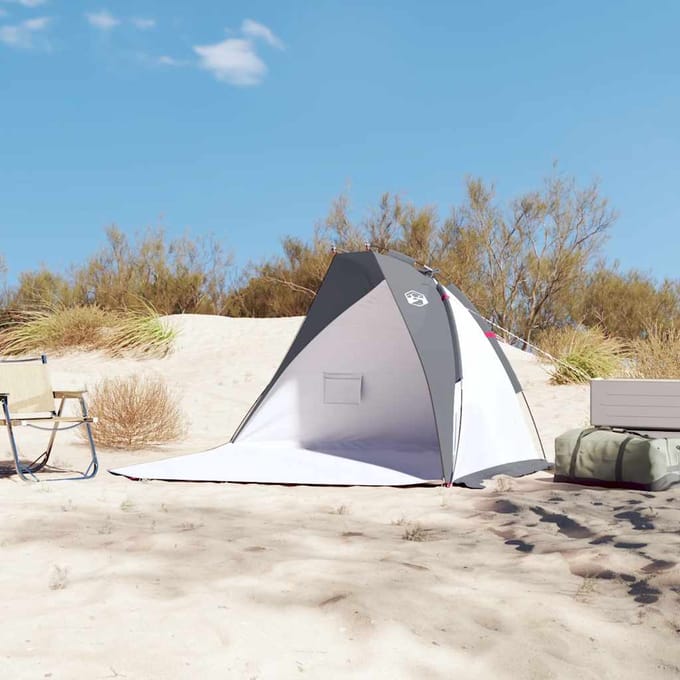 vidaXL - Strandtent - 268x223x125 - cm - 185T - polyester - grijs