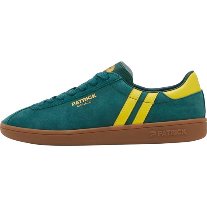 Patrick Mens Monaco Suède Cupsole Sneakers (Groen/Geel)