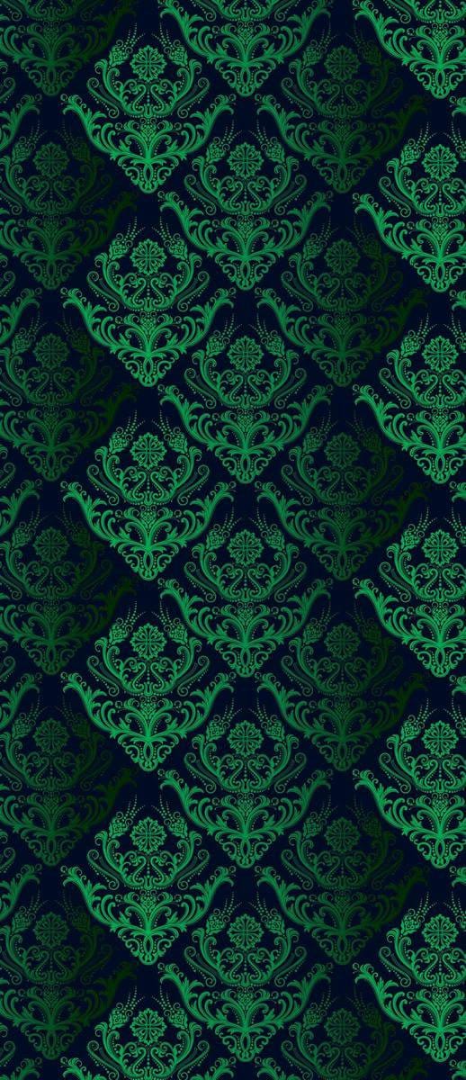 Deursticker Muursticker Klassiek | Groen | 91x211cm