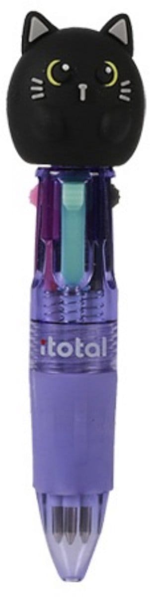 iTotal Pen Mini 4 Colors 4 in 1 BLACK CAT 2.5x10cm 15gr