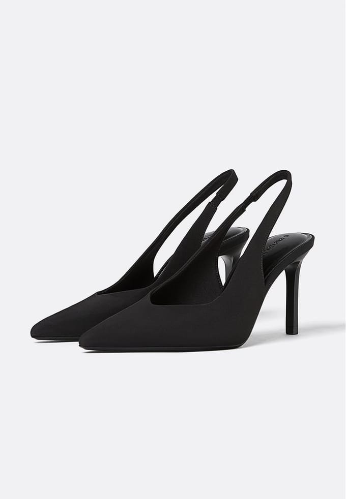 Stradivarius Basale schoenen zonder hielband  Zwart 36