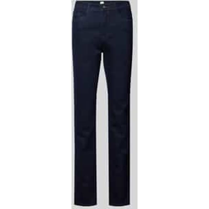 Slim fit jeans in used-look, model 'MARY THERMO'