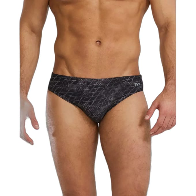 Tyr Durafast Elite Etch Zwemslip Zwart 26 Man