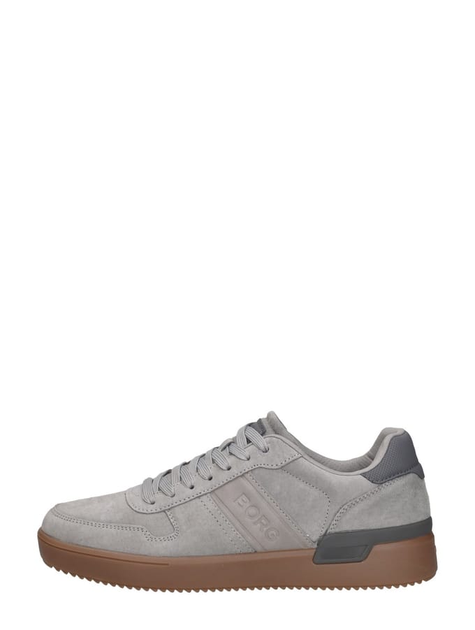 Björn Borg Spin Suede Sneaker Heren Lage Schoen Mannen - Grijs - Suede - Maat 44