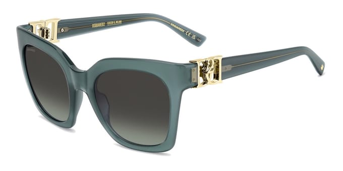 Dsquared2 D2 0207/S Teal 52/22/135 WOMAN Zonnebrillen