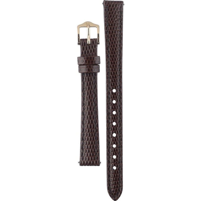 Hirsch Horlogeband -  Rainbow Donkerbruin - Leer - 10 mm