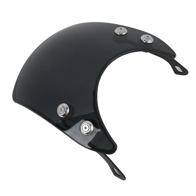 Retro Motorfiets Windscherm PC Winddeflector Universeel voor 57in Koplamp Motorfiets Onderdeel gray