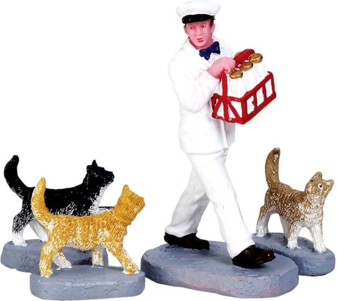 Lemax - Merry Milkman -  Set Of 4 - Kersthuisjes & Kerstdorpen