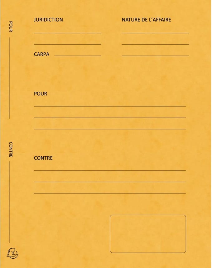 Exacompta 5x Pak van 25 pleidooimappen Voor/tegen versterkt karton 25x32cm - Geassorteerd - 220118E
