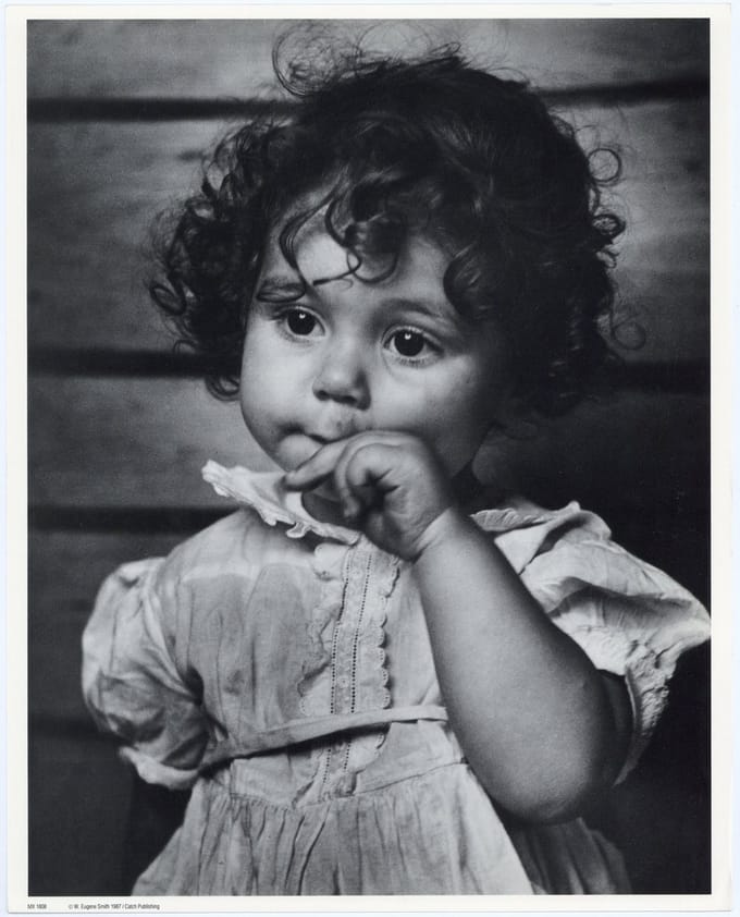 Mini zwart-wit poster - Little Girl - Eugene Smith - 24x30 cm