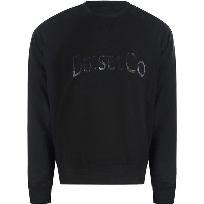 Diesel Heren Monotone Logo Sweatshirt (Zwart)