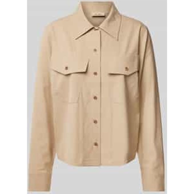 Relaxed fit blouse met borstzakken, model 'PHILA'