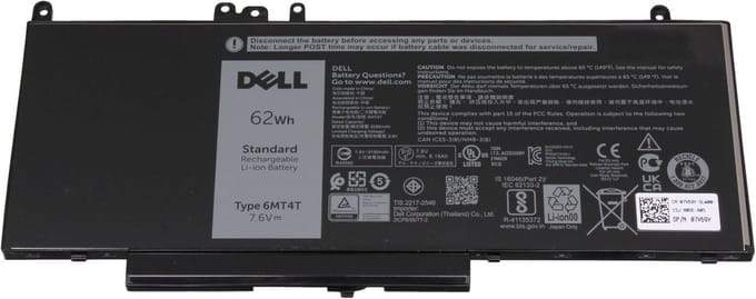 Dell 06MT4T Batterij - 62Wh