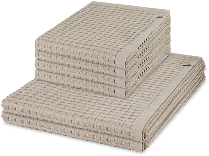 Möve Sonstiges 4 X handdoek 2 X douchehanddoek - in set 6 pack Piquee