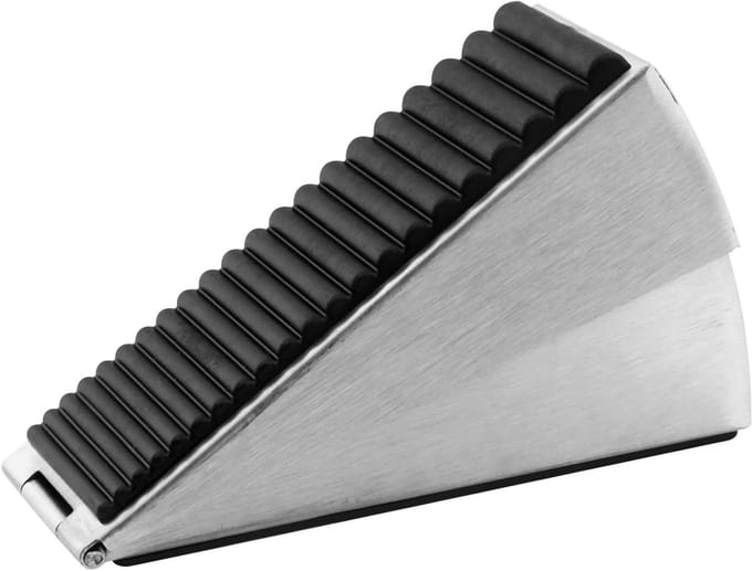 Deurstopper - Deurwig - Deur Open Houden - Verstelbaar Veerontwerp - 75 mm - Zwart