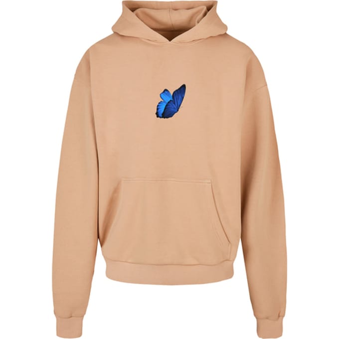 Mister Tee - Le Papillon Heavy Oversize Hoodie/trui - L - Beige