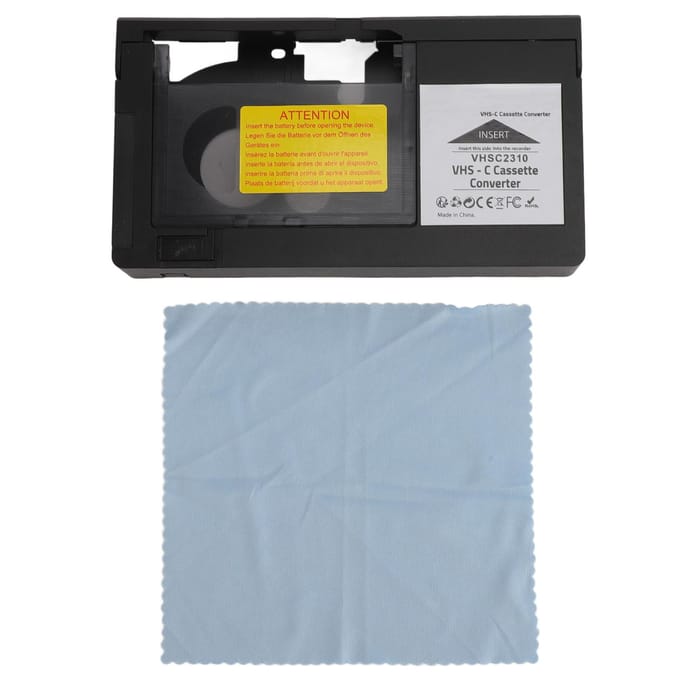 Camcorders Cassette Adapter Afspelen Opnemen Videocassette Adapter Eén Toets Bediening voor S?VHS?C gray