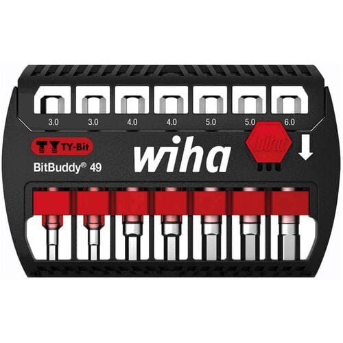 Wiha Bitset BitBuddy® TY-bit 49mm (¼″) Zeskant - 8-delig - 42114