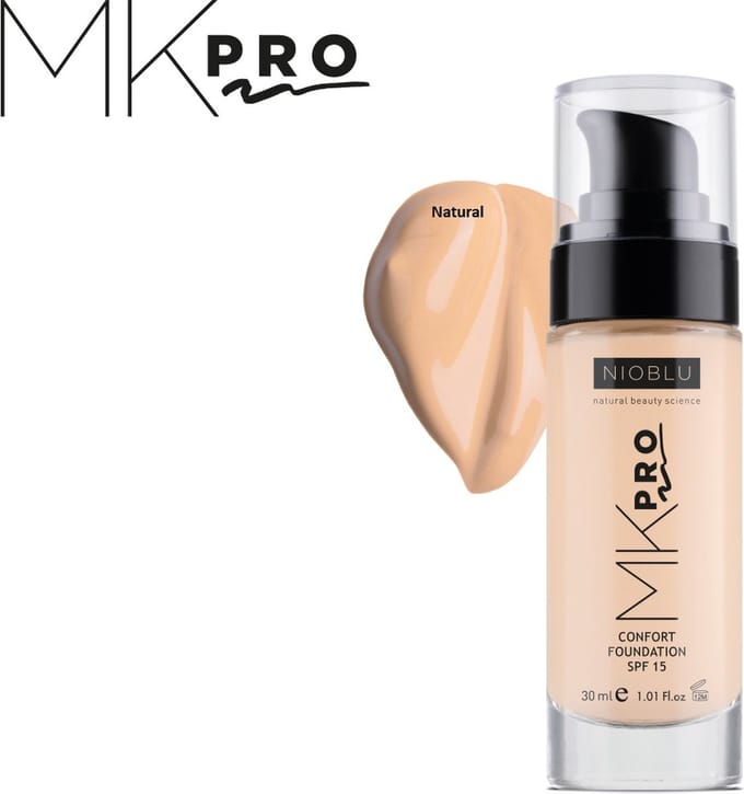 NIOBLU - MKPro - Confort - Foundation - SPF 15 - Natural