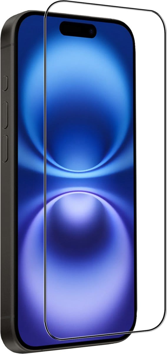 Screenprotector - Geschikt voor Apple iPhone 16 - Full Cover - Beschermglas - Gehard Glas - Tempered Glass - Screen Protector