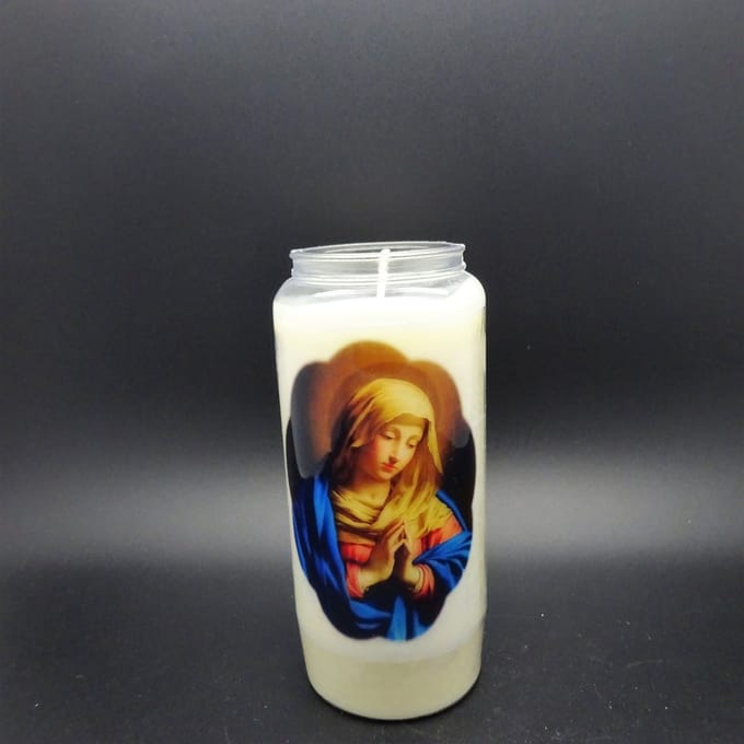 Noveenkaars Heilige Vrouw 016 - 6 dagen brander (5 stuks)