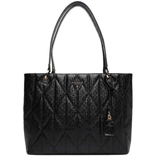GUESS schoudertas Aldina Noel Tote Bag Black zwart
