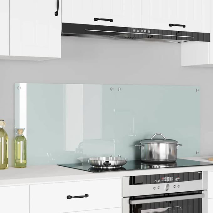 vidaXL - Keukenachterwand - 2 - st - Wit - 70 - x - 50 - cm - gehard - glas