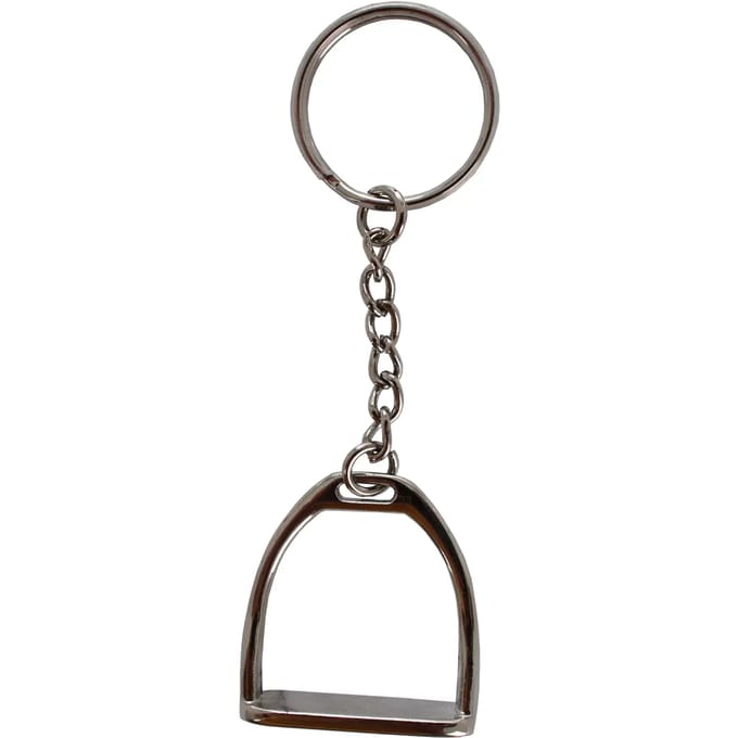 Red Horse Sleutelhanger Stijgbeugel Zilver 3 Cm