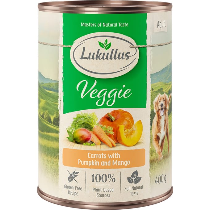 Lukullus Natuurkost Veggie Hondenvoer - 6 x 400 g