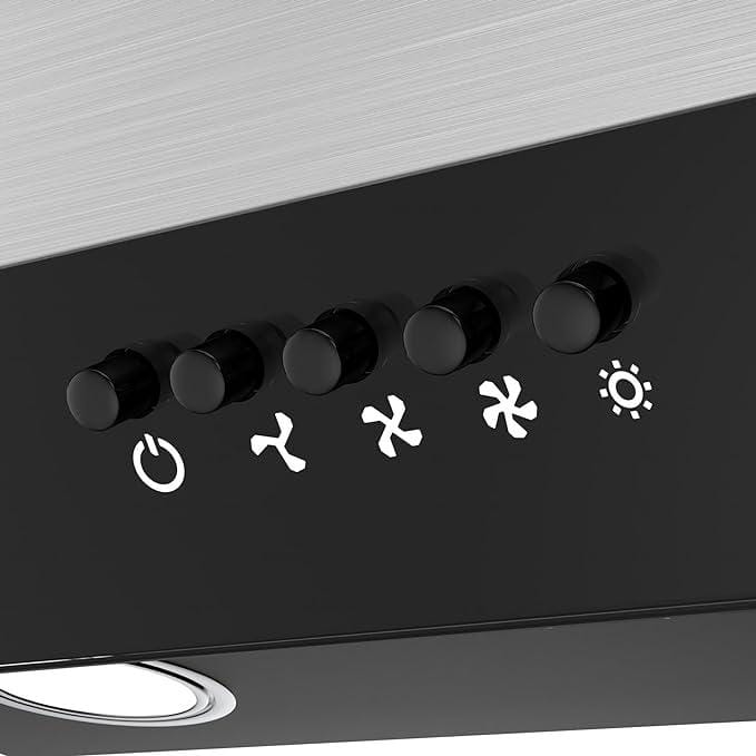 CIARRA CBCS5913A - Inbouw Afzuigkap - 52cm RVS – 300m3 – Energieklasse B