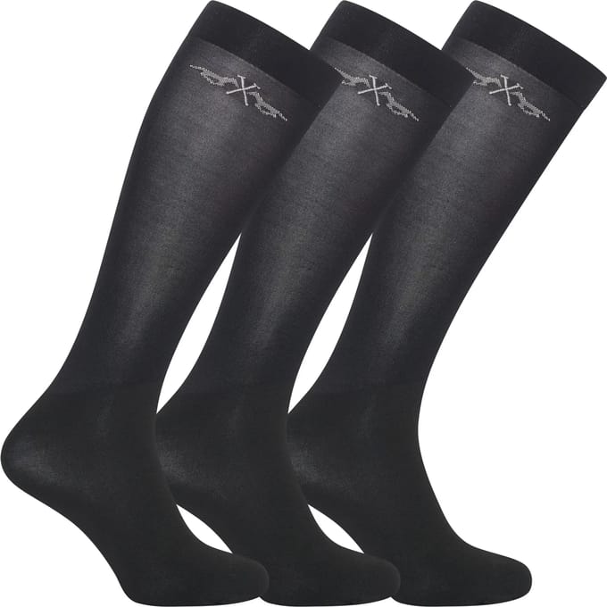 Hv Polo Paardrijsokken Hv Polo Hvpjamie 3-pack Zwart