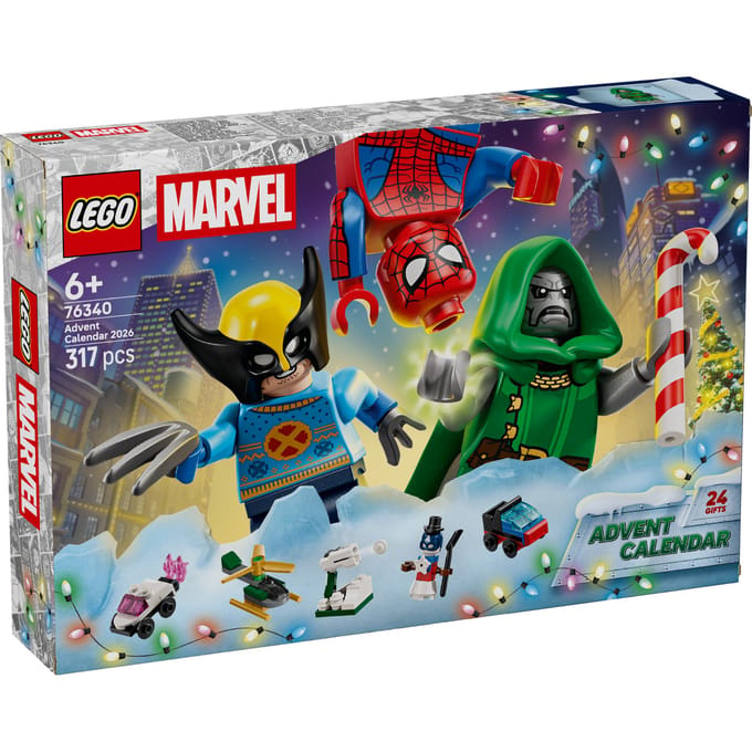 LEGO ǀ Marvel Adventskalender 2026 Superheld Speelgoed voor Kinderen 76340