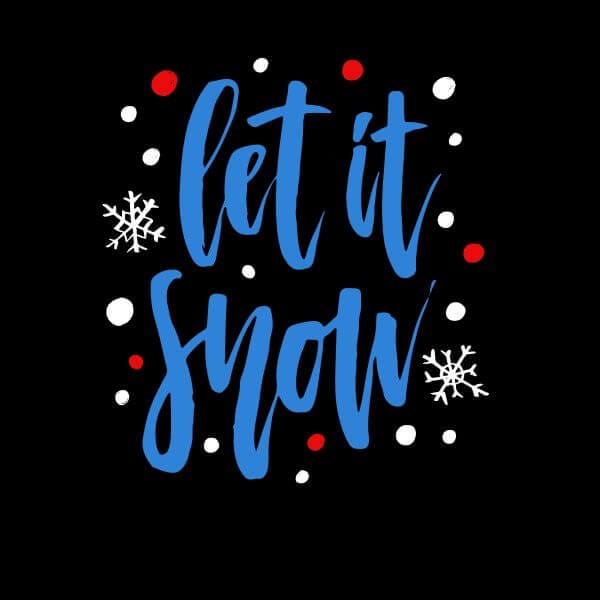 Let it Snow Women's T-Shirt - Black - 3XL