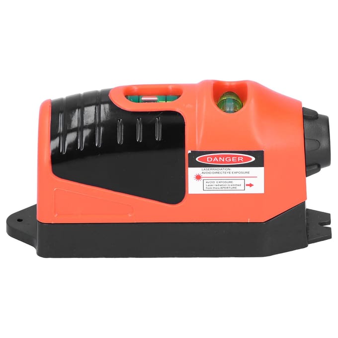 Mètre laser avec niveau à bulle Infrarouge Horizontal Outil de mesure de ligne de construction de bâtiment