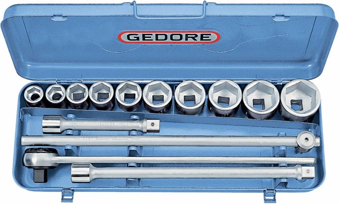 Gedore 32 EMU-2 6280340 Dopsleutelset Metrisch 3/4 (20 mm) 14-delig