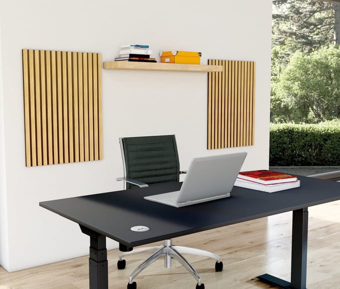 Akoestische Wandpanelen Oxford – Set van 2 (Licht Eiken)