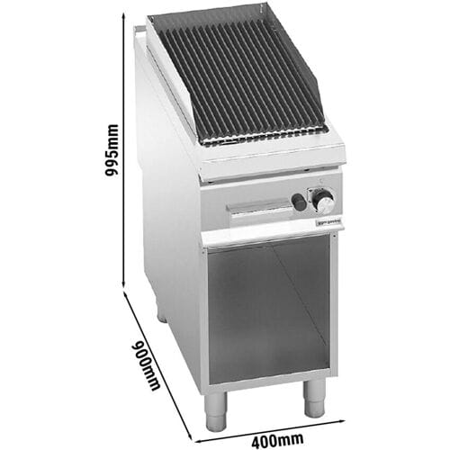 GGM Gastro Gas Lavasteingrill - 9 kW - Gusseisenrost