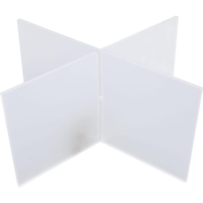 Acryl Boekhouder Transparant Multifunctioneel Open Boek Display Stand voor Koffieshops white