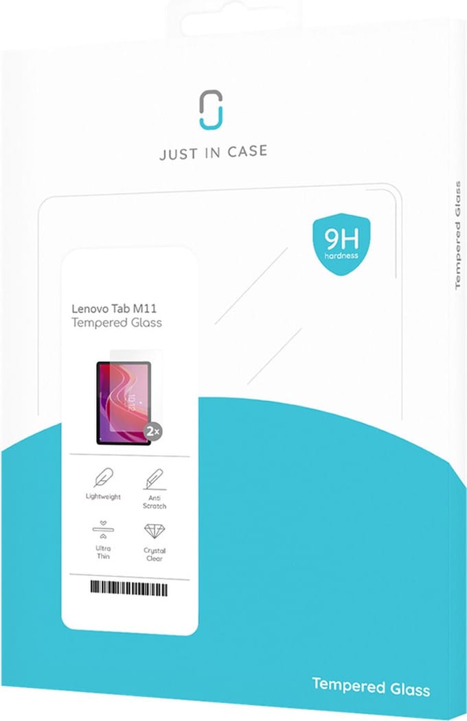 Just in Case screenprotector geschikt voor Lenovo Tab M11 - Screenprotector Tablet Glas - 2 Stuks