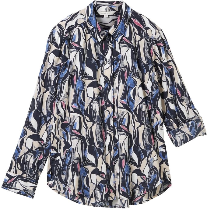 Tom Tailor - Blouse met patroon - Maat 44 - organic shapes design