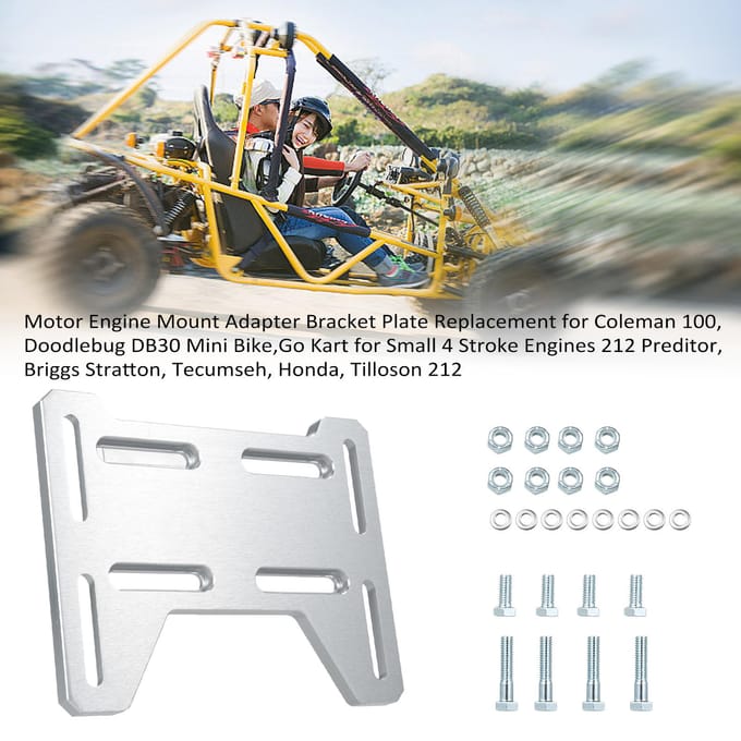 Motor Motorsteun Adapter Beugel Plaat Vervanging voor Coleman 100, Doodlebug DB30 Mini Bike,Go