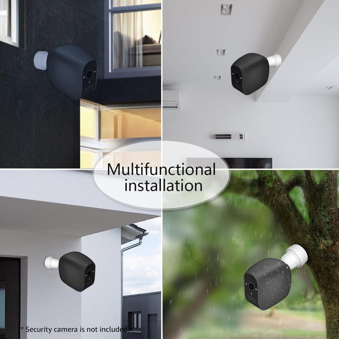 Siliconen beschermhoezen voor eufyCam-serie Anti-krascamera Beschermhoes voor veiligheid 2C zwart