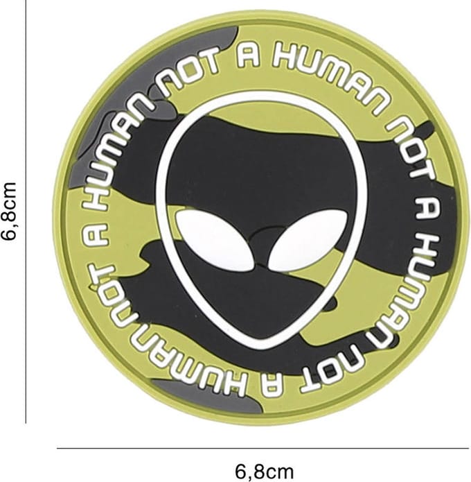 Embleem 3D PVC Not human woodland