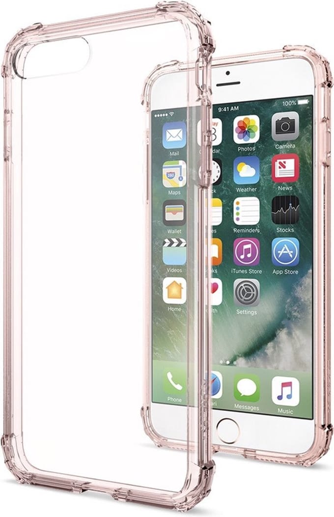 Spigen Crystal Shell Hoesje Apple iPhone 7 Plus / 8 Plus Rose