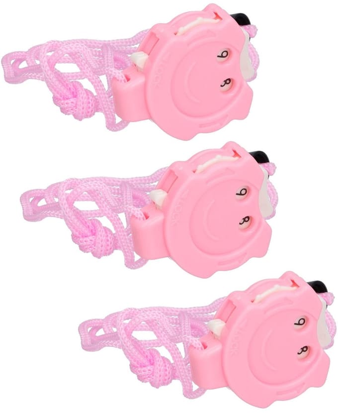 Dailygoods- Breiteller Compact - 3 Stuks - Haaknaald/Haken - Markeer Tool - Handig/Klein - Roze Ontwerp