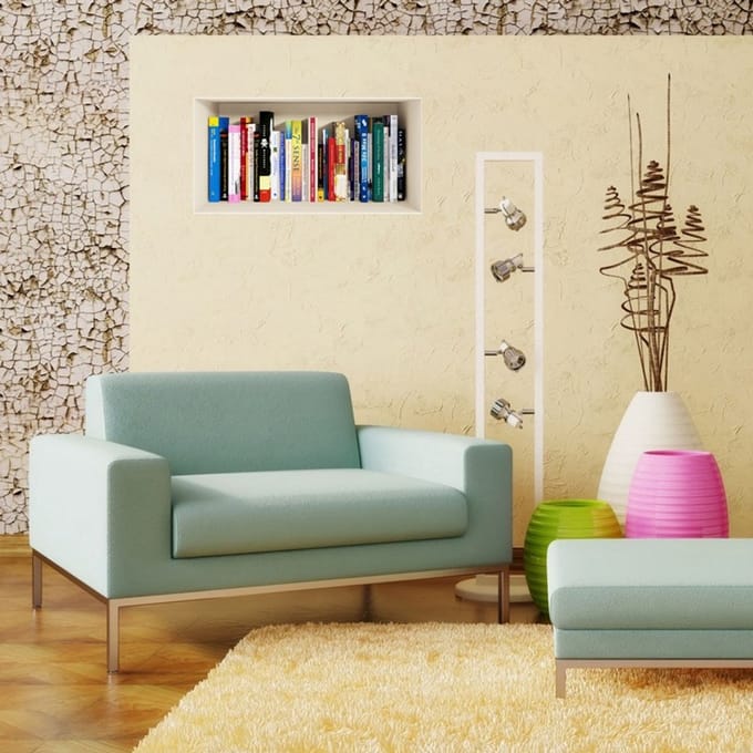 Boeksticker met 3D-effect, deel 2, 30 x 90 cm